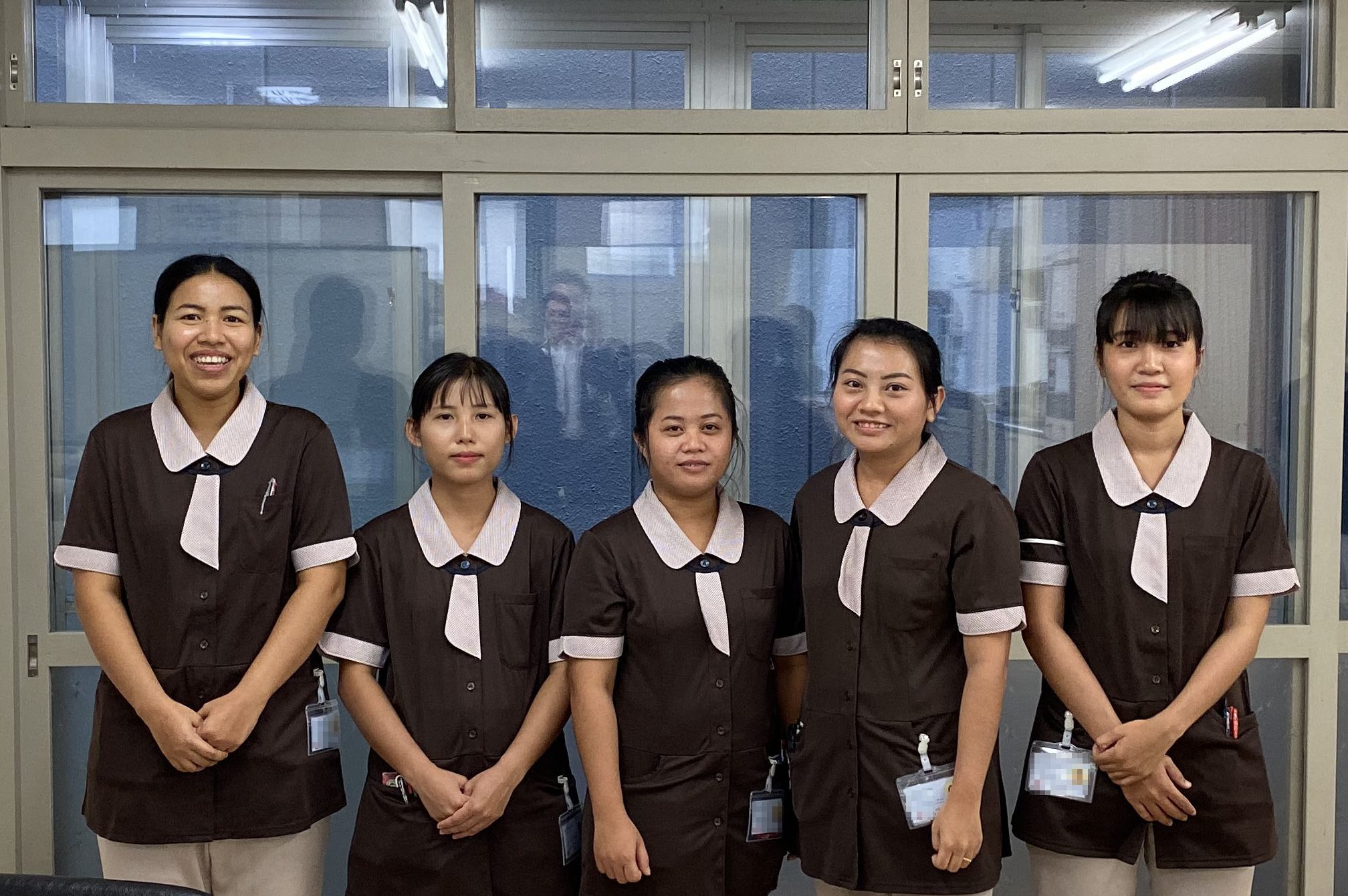 ミャンマー介護実習生5名の画像